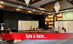 ATSO’da yönetim kurulu adayları belli oldu: İşte o liste…