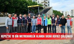 Kepez'de 19 bin metrekarelik alanda sıcak asfalt çalışması