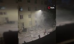 Maltepe’de çöken binanın ilk anları kamerada