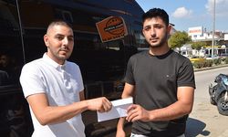 Serik'te yola düşen para sosyal medya ile sahibini buldu