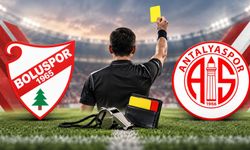 Boluspor-Antalyaspor maçının hakemi belli oldu!