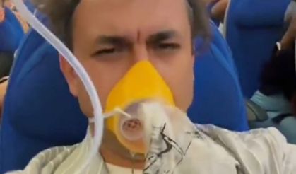 Uçukta dehşet dolu anlar... Motorlar yandı!