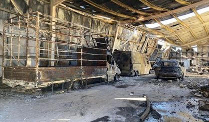 Milyonlarca liralık ürün ve araçlar yandı