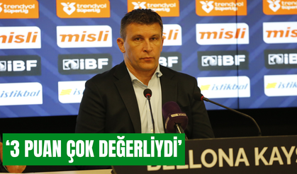 Jakirovic: 3 puan çok değerliydi