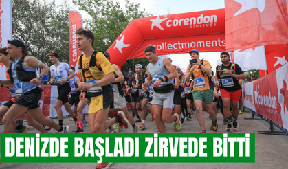 Denizde başladı zirvede bitti