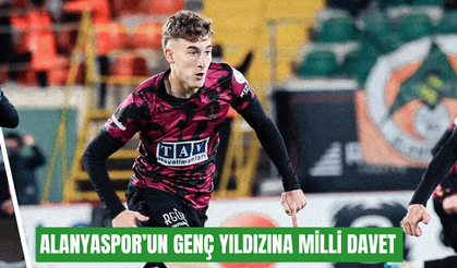 Alanyaspor’un genç yıldızına milli davet