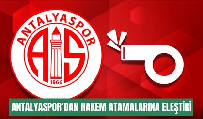 Antalyaspor’dan hakem atamalarına eleştiri: “Genç hakemleri destekliyoruz ama…”
