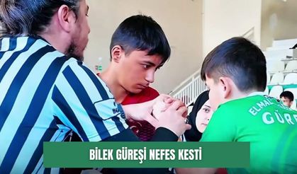 Bilek güreşi nefes kesti