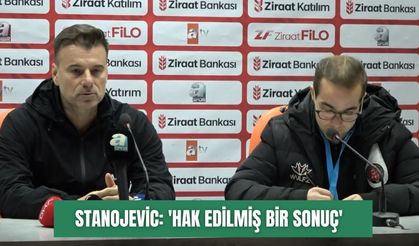 Stanojevic: 'Hak edilmiş bir sonuç'