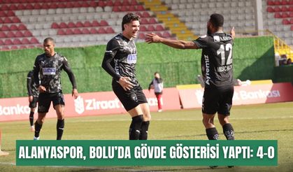 Alanyaspor, Bolu’da gövde gösterisi yaptı: 4-0