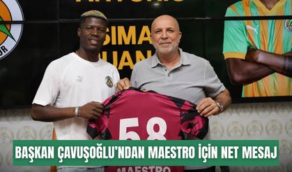 Başkan Çavuşoğlu’ndan Maestro için net mesaj: "Sezon bitmeden ayrılık yok"