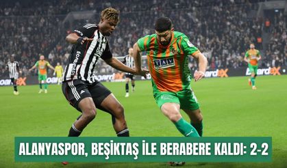 Alanyaspor, Beşiktaş ile berabere kaldı: 2-2
