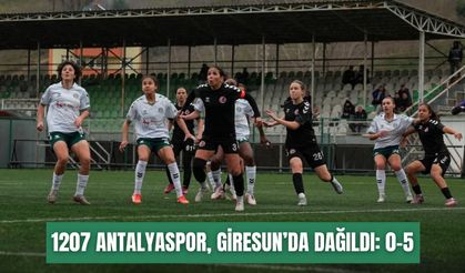 1207 Antalyaspor, Giresun’da dağıldı: 0-5