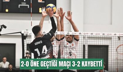 Alanya Belediyespor, 2-0 öne geçtiği maçı 3-2 kaybetti