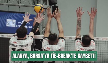 Alanya Belediyespor, Bursa’ya tie-break’te kaybetti