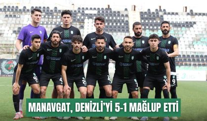 Manavgat Belediyespor, Denizli’yi 5-1 mağlup etti
