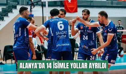 Alanya Belediyespor’da 14 isimle yollar ayrıldı