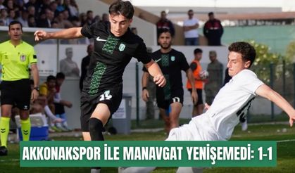 Akkonakspor ile Manavgat Belediyespor yenişemedi: 1-1