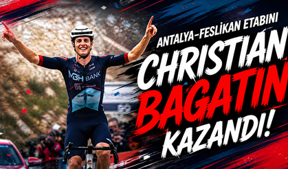61. Cumhurbaşkanlığı Bisiklet Turu’nda Antalya-Feslikan etabını Christian Bagatin kazandı