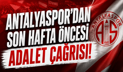 Antalyaspor’dan son hafta öncesi adalet çağrısı: “Tüm takımlar aynı ciddiyetle sahaya çıkmalı”