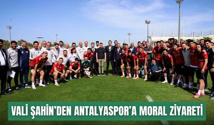 Vali Şahin’den Antalyaspor’a moral ziyareti