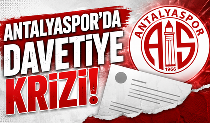 Antalyaspor’un tarihi genel kurulunda davetiye krizi!