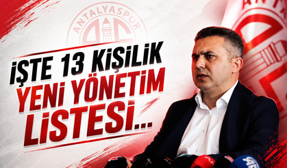 Antalyaspor’da Mustafa Ergün dönemi resmen başladı: İşte 13 kişilik yeni yönetim listesi...