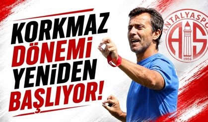 Antalyaspor'da Bülent Korkmaz dönemi yeniden başlıyor!