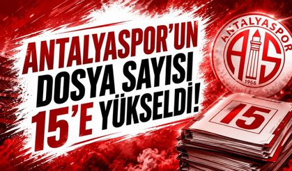 Antalyaspor’un dosya sayısı 15’e yükseldi!