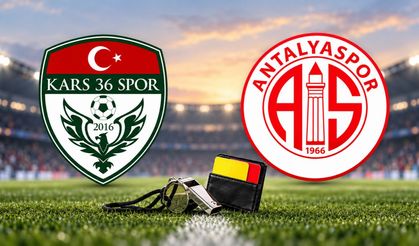 Kars 36 Spor-Antalyaspor maçının hakemi belli oldu!