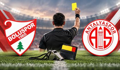 Boluspor-Antalyaspor maçının hakemi belli oldu!