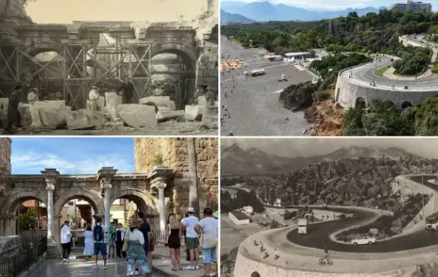 Antalya'nın geçmişi ve bugünü fotoğraf karelerinde
