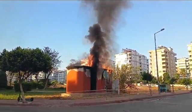 Uncalı'da trafo yangını!