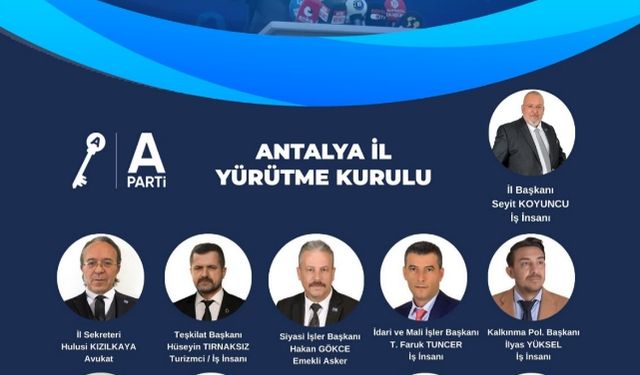Anahtar Parti’nin A kadrosu belli oldu 