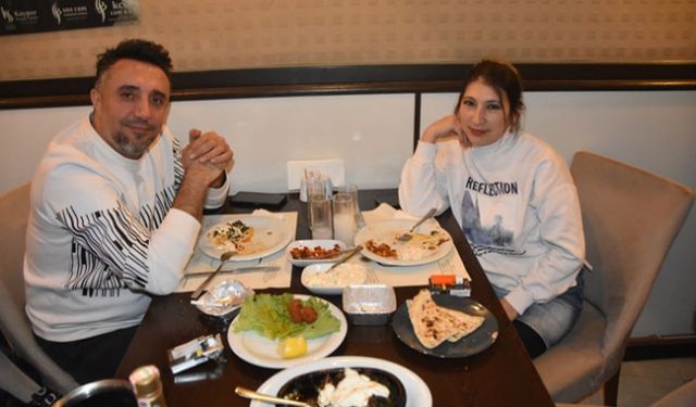 Baykan çifti Sona Meyhane'de