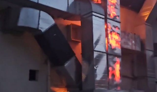 Alanya'da mobilya atölyesinde yangın