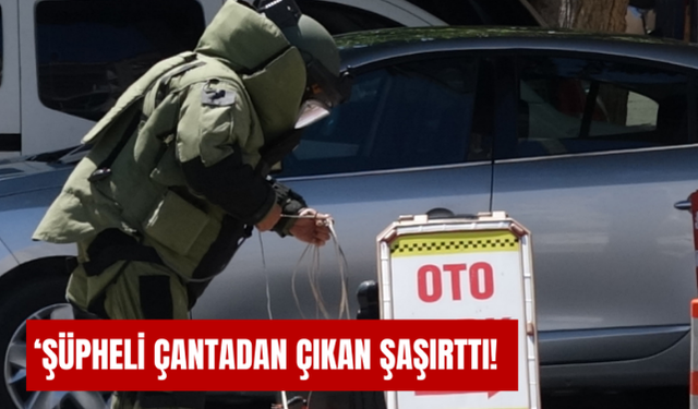Şüpheli çantadan çıkan şaşırttı!