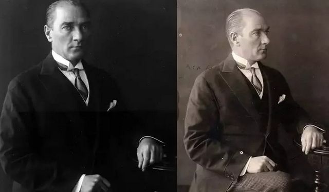 Atatürk'ün stüdyo fotoğraf çekiminde, videosu da olduğu ortaya çıktı