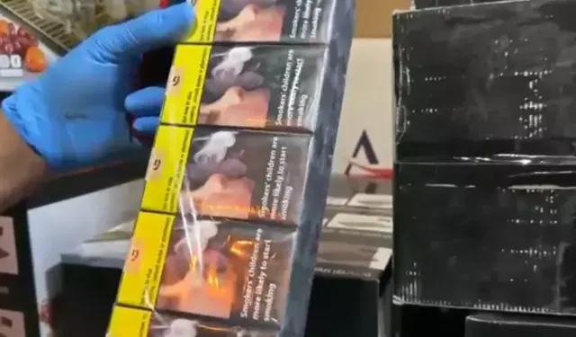 Durdurulan minibüsten 35 bin paket kaçak sigara çıktı