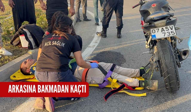 Arkasına bakmadan kaçtı