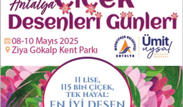 MURATPAŞA BELEDİYESİNDEN ÇİÇEK FESTİVALİ İLANI