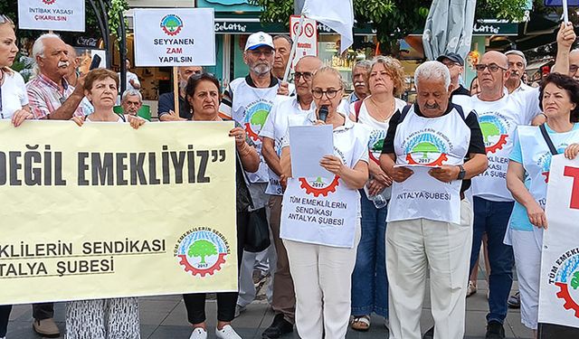 Emekliler meydanlara indi