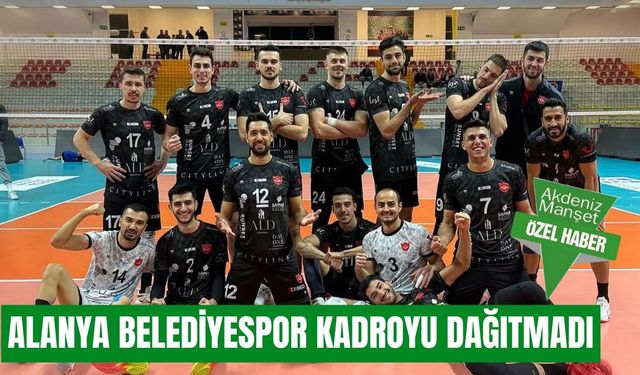 Alanya Belediyespor kadroyu dağıtmadı
