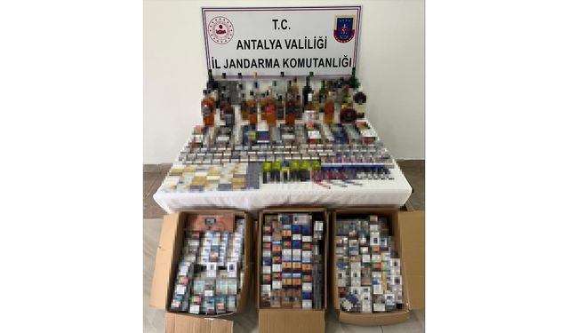 Manavgat'ta kaçakçılara darbe!