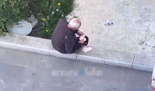 Otomobilli dilenci kamerada!