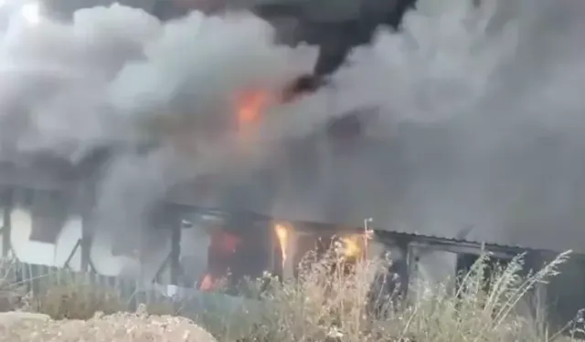 Muğla'da konteyner yangını büyüdü, hasar büyük