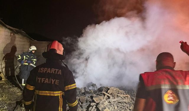 Mangal kıvılcımı yangın çıkardı: İtfaiye ekipleri kontrol altına aldı