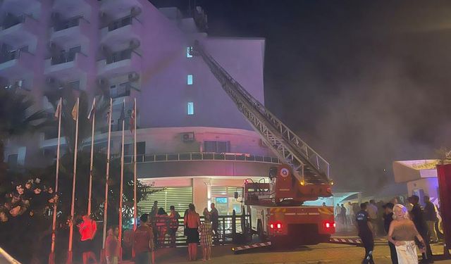 Alanya'da otel yangını