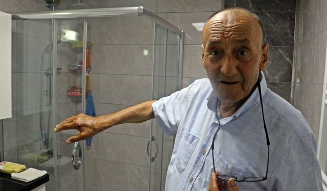 Duşta facia: 'Dolu gibi cam yağdı'