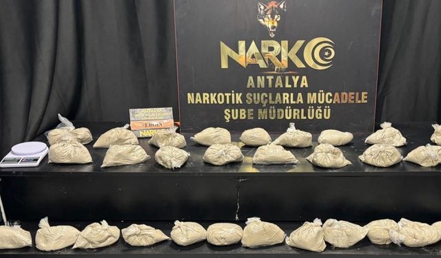 Antalya’da zehir tacirine darbe